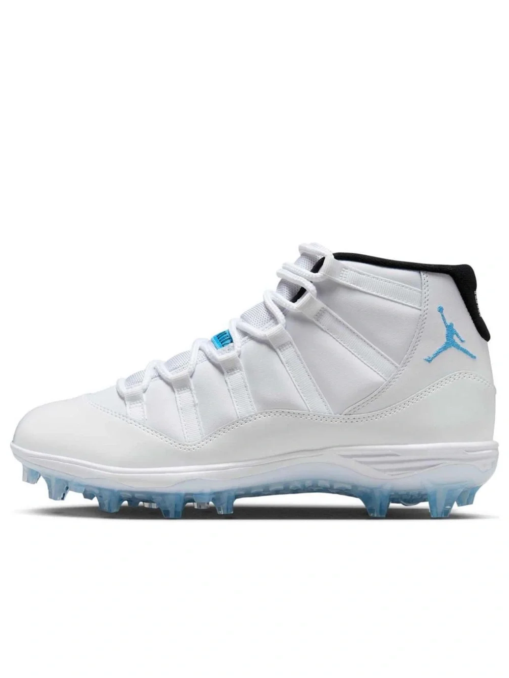 NEW Jordan 11 Mid TD Football Cleats-White/Legend Blue-Black: HM7324 104 (10.5)